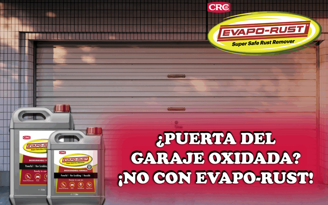 eliminar óxido de la puerta del garaje