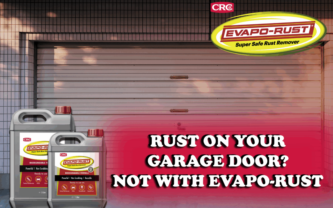 remove rust from the garage door