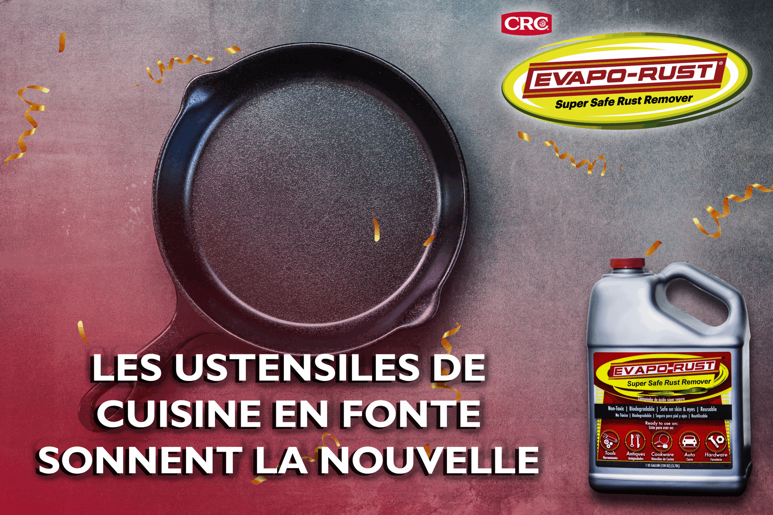 Les ustensiles de cuisine en fonte sonnent la nouvelle année