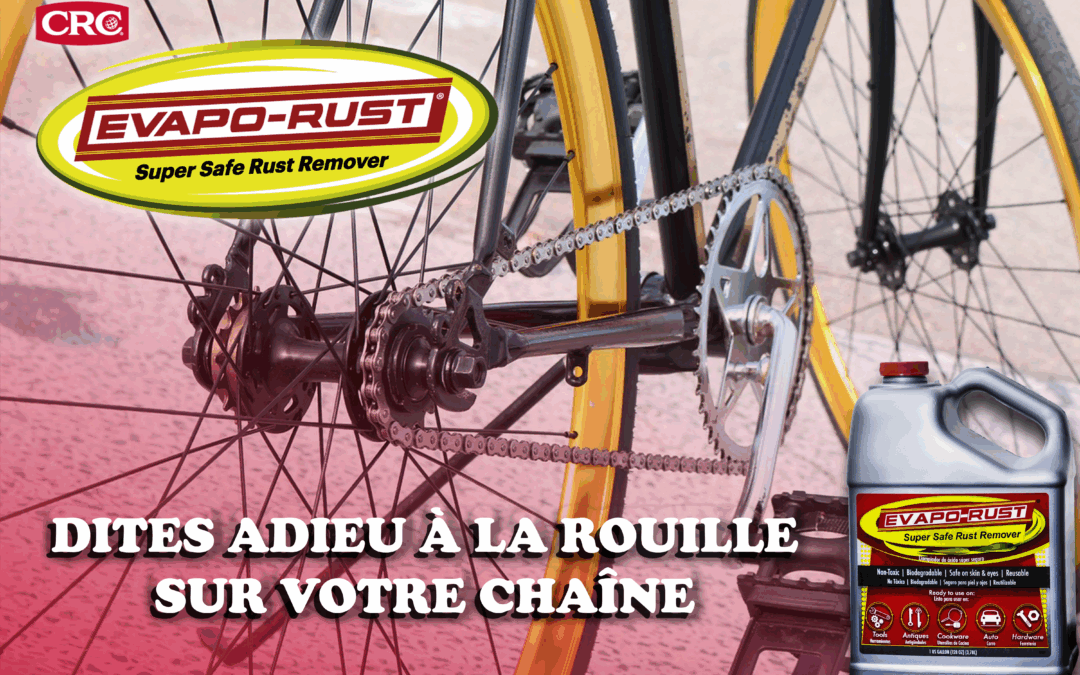 enlever la rouille de la chaîne de vélo