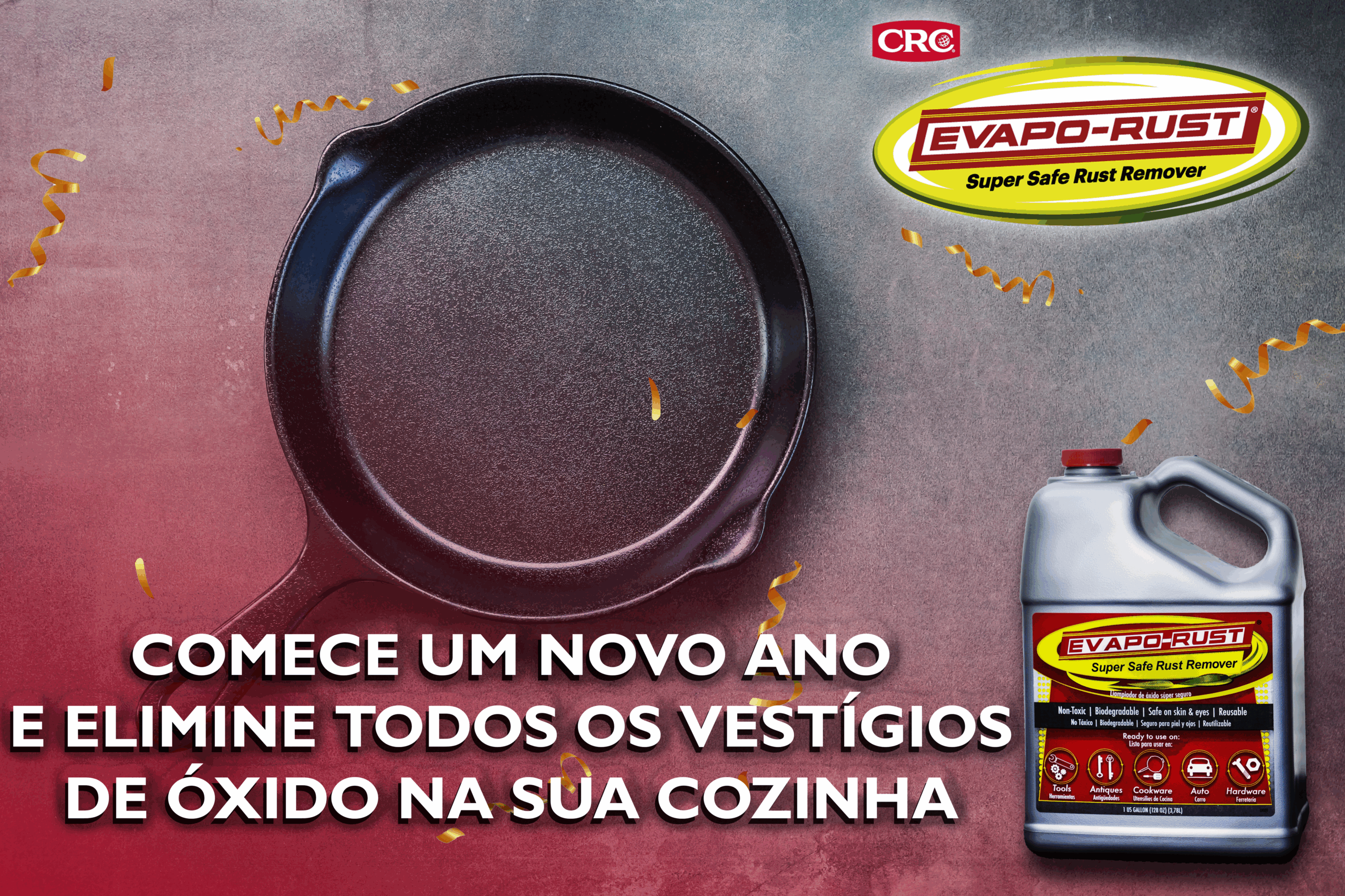 Até os utensílios de ferro comemoram o Ano Novo!