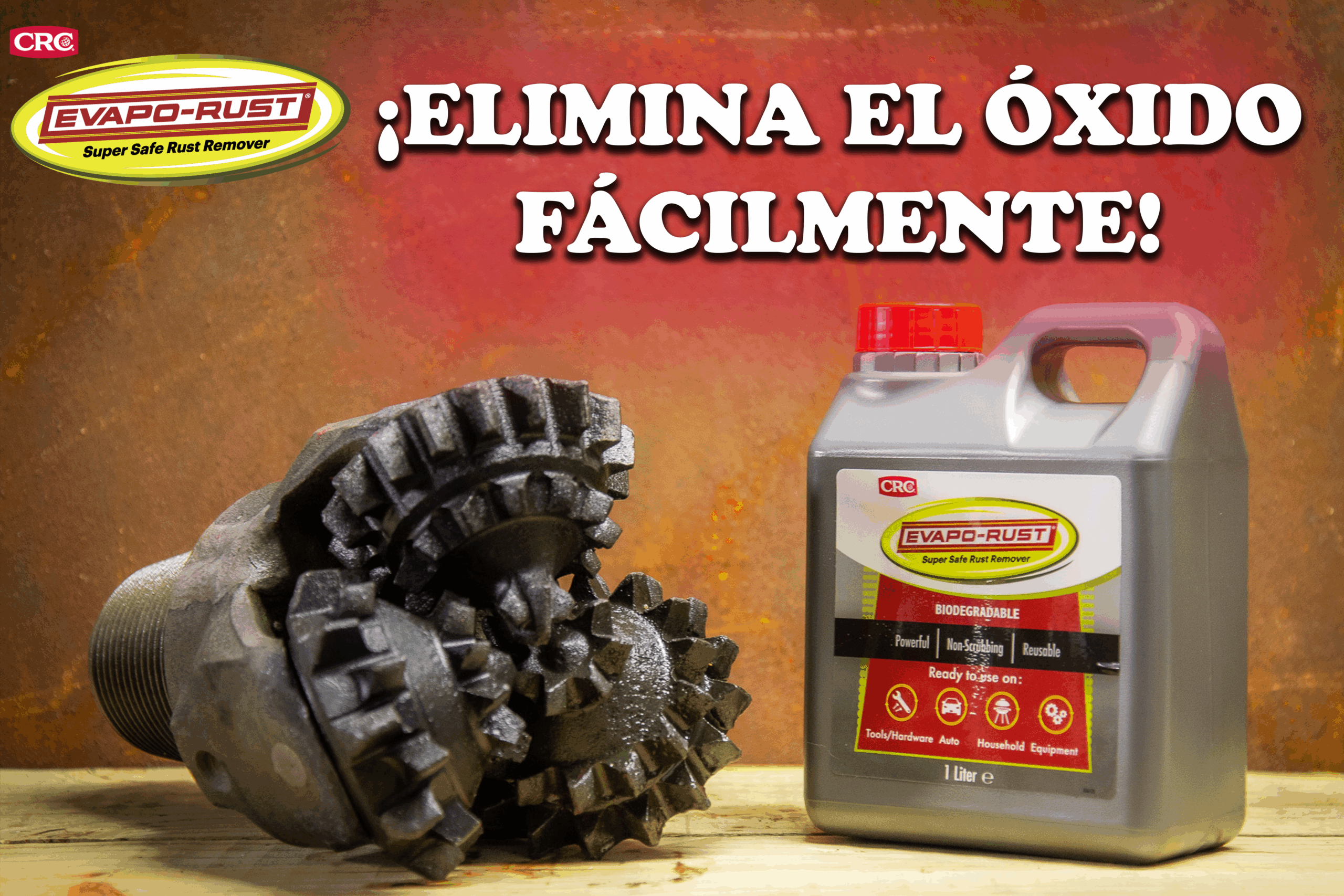 ¡Todo el óxido se va con Evapo-Rust!