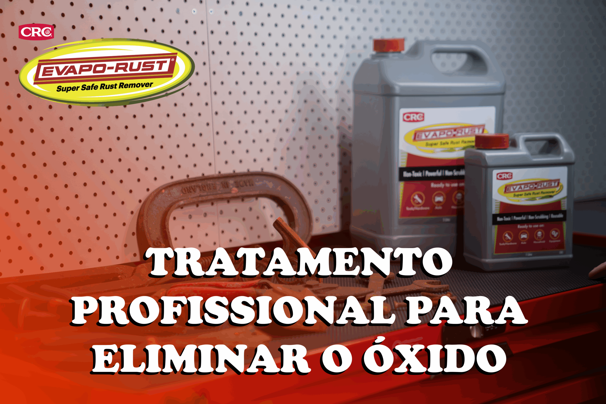 Tratamento profissional para remover ferrugem em peças metálicas